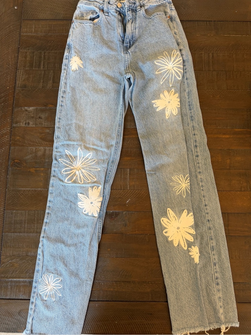 Pacsun 90s Boyfriend Daisy Print Jeans